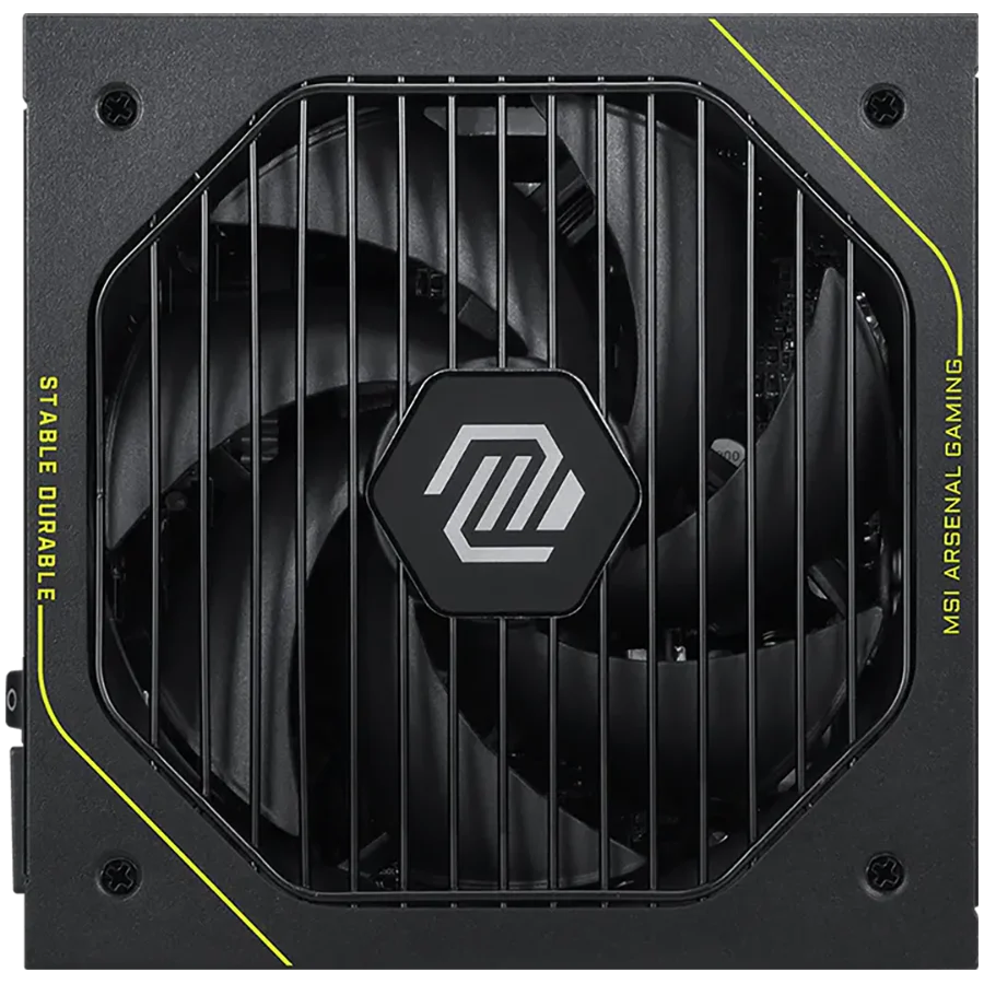 MSI MAG A1000PLS PCIE5, 1000W, 80 Plus Platinum, Fully Modular, ATX 3.1, 135mm Fluid Dynamic Bearing Fan, Protections: OCP/OTP/OPP/SCP/OVP/UVP/SIP/NLO, Dimensions: 150mmx150mmx86mm, 10Y Warranty