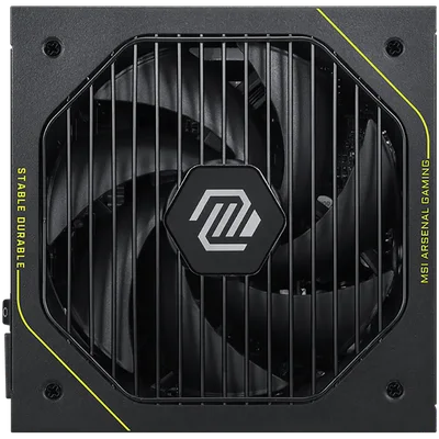 MSI MAG A1000PLS PCIE5, 1000W, 80 Plus Platinum, Fully Modular, ATX 3.1, 135mm Fluid Dynamic Bearing Fan, Protections: OCP/OTP/OPP/SCP/OVP/UVP/SIP/NLO, Dimensions: 150mmx150mmx86mm, 10Y Warranty