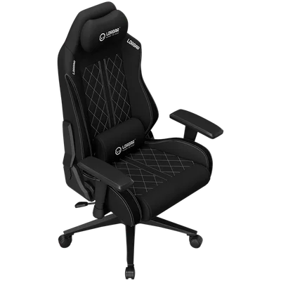 LORGAR CHA41, Ergonomic Gaming Chair Advanced, premium anti-stain fabric, Black/white