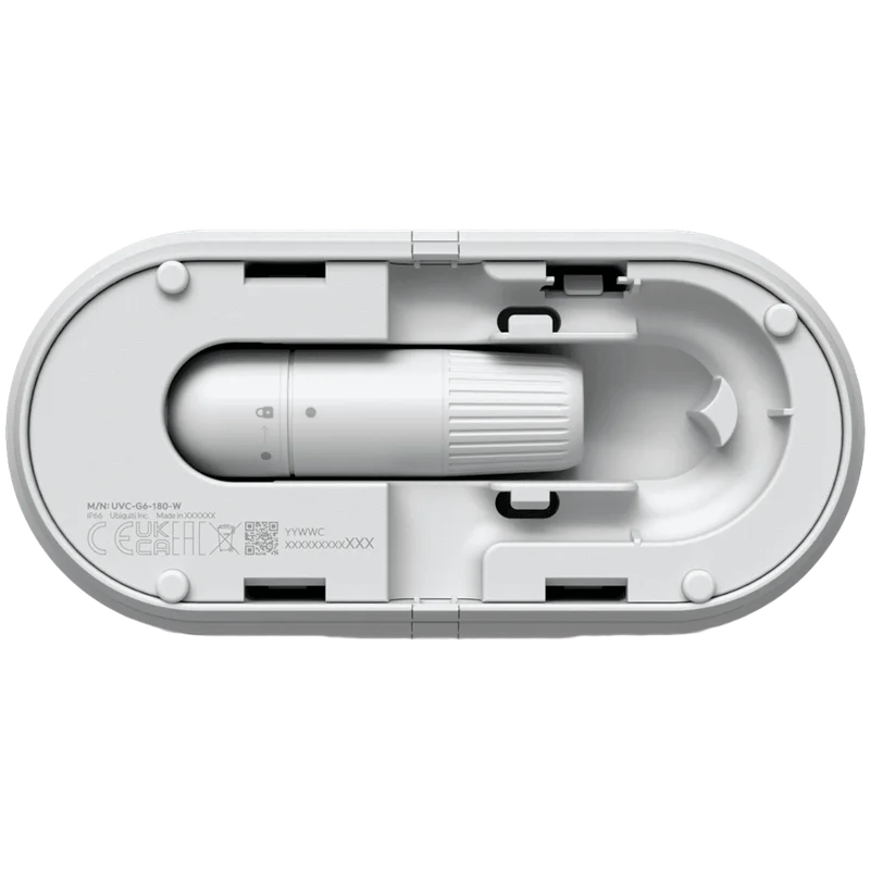UBIQUITI UVC-G6-180-W Indoor/outdoor dual sensor 16MP 20 FPS PoE+ camera, with a Multi-TOPS AI Engine and panoramic 180 coverage