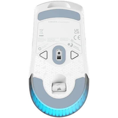 Гейминг мишка CORSAIR M75 WIRELESS, RGB, безжична, бяла