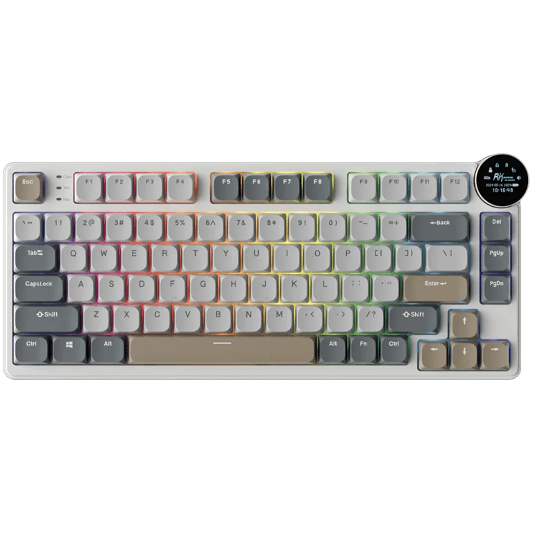 Гейминг клавиатура ROYAL KLUDGE RK N80 Pearly Dawn Red switch