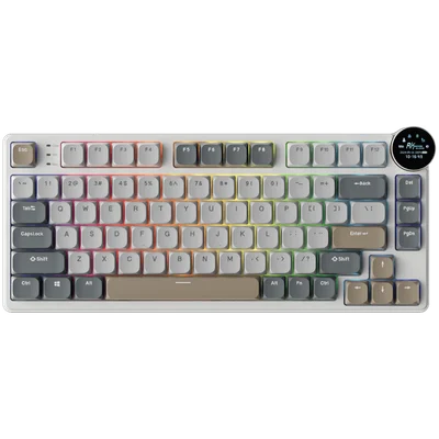 Гейминг клавиатура ROYAL KLUDGE RK N80 Pearly Dawn Red switch