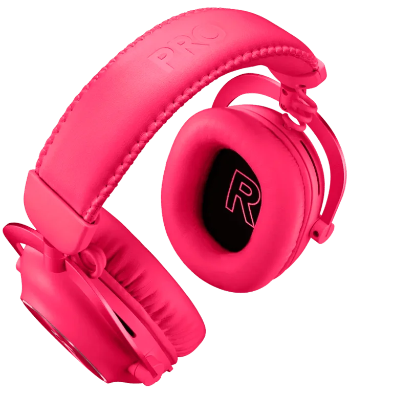 Гейминг слушалки Logitech G PRO X2 LIGHTSPEED безжични, магента