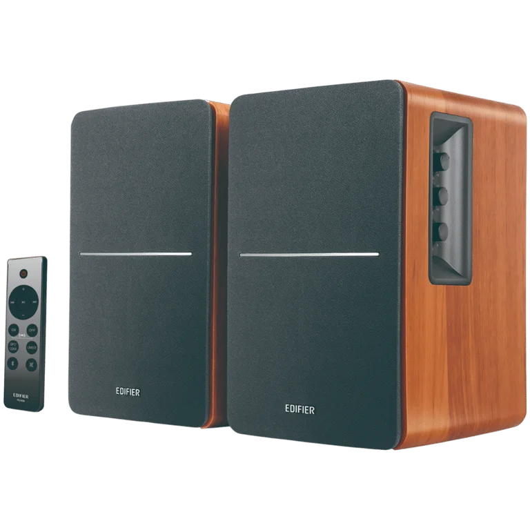 Тонколони Edifier – R1280DBs, 2.0, Bluetooth 5.1, 42W, кафяви