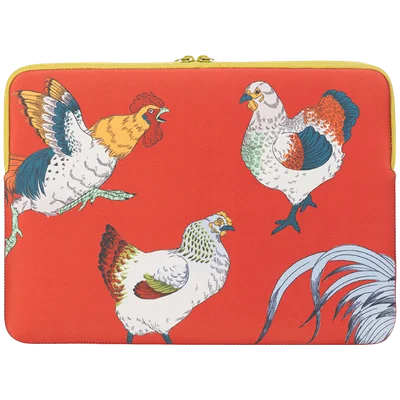 TUCANO SCHIZZO Sleeve for MacBook 13, Fauna Galline Orange