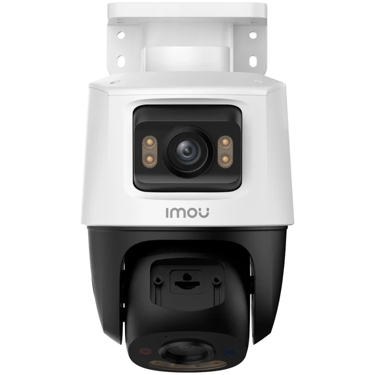 Imou Dual-Lens PoE Outdoor Smart IP PTZ Camera, 5MP+5MP, 3.6mm 76H, 0-260 Pan, 0-25 Tilt, IR up to 30m, H.265, 15 fps, 8x digital zoom, Motion detection, crossing line, Mic and Speaker, micro SD up to 512GB, 1x RJ45, PoE DC 12V, 1A