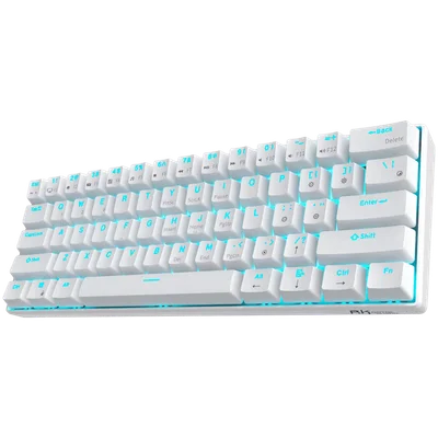 ROYAL KLUDGE RK61 White Gaming Keyboard Red switch