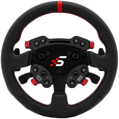 SIMAGIC GT1 Round Steering Wheel with GT Pro Hub(K)| Shifter & Clutch Paddles, Leather,QR70 Included. S207