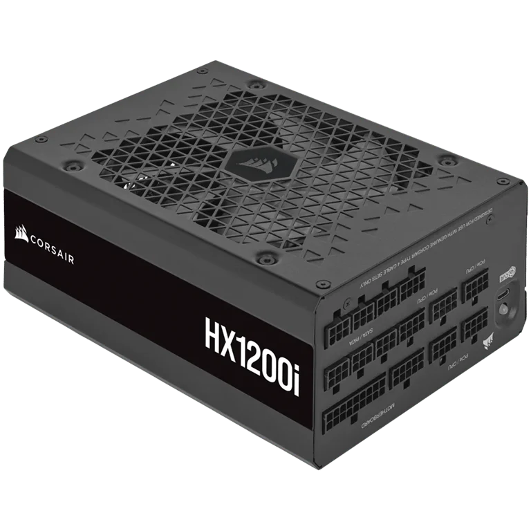 iCUE LINK HXi SHIFT Series, iCUE LINK HX1200i SHIFT, 1200 Watt, Cybenetics Platinum, Fully Modular, Power Supply, C14 Version