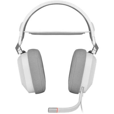 Гейминг слушалки CORSAIR HS80 RGB Wireless, бял