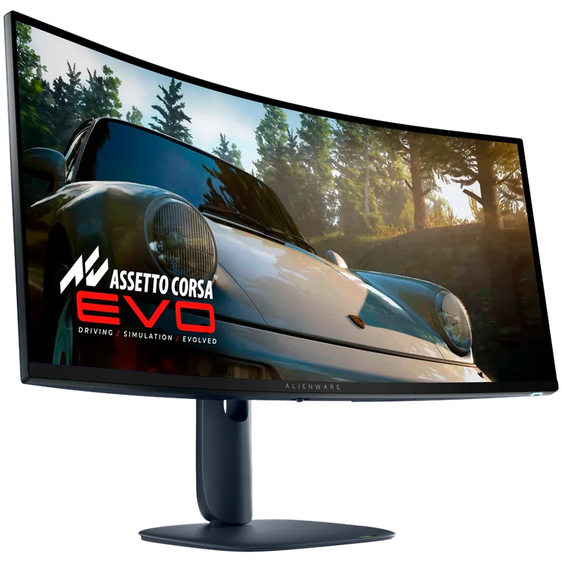 Monitor LED Alienware AW3425DW 34.2", 3440x1440, UW-QHD, 240Hz, QD-OLED AG, 21:9, 1.5m:1, 250 cd/m2 / 1000 cd/m2, 0.03ms GTG, 178/178, 99.3% DCI-P3, DP, 2xHDMI, 1xUSB-B, 1xUSB-A, 1xUSB-C (15W), T/S/H Adj (11cm), Curved (1800R),  True Black, 3Y