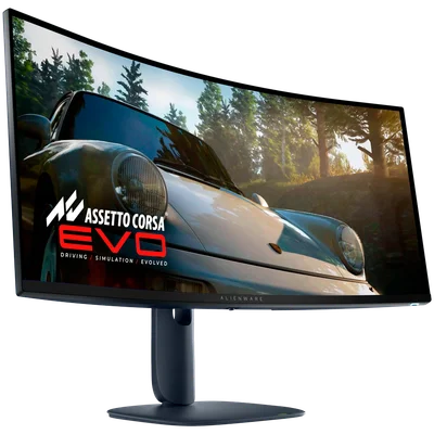 Monitor LED Alienware AW3425DW 34.2", 3440x1440, UW-QHD, 240Hz, QD-OLED AG, 21:9, 1.5m:1, 250 cd/m2 / 1000 cd/m2, 0.03ms GTG, 178/178, 99.3% DCI-P3, DP, 2xHDMI, 1xUSB-B, 1xUSB-A, 1xUSB-C (15W), T/S/H Adj (11cm), Curved (1800R),  True Black, 3Y