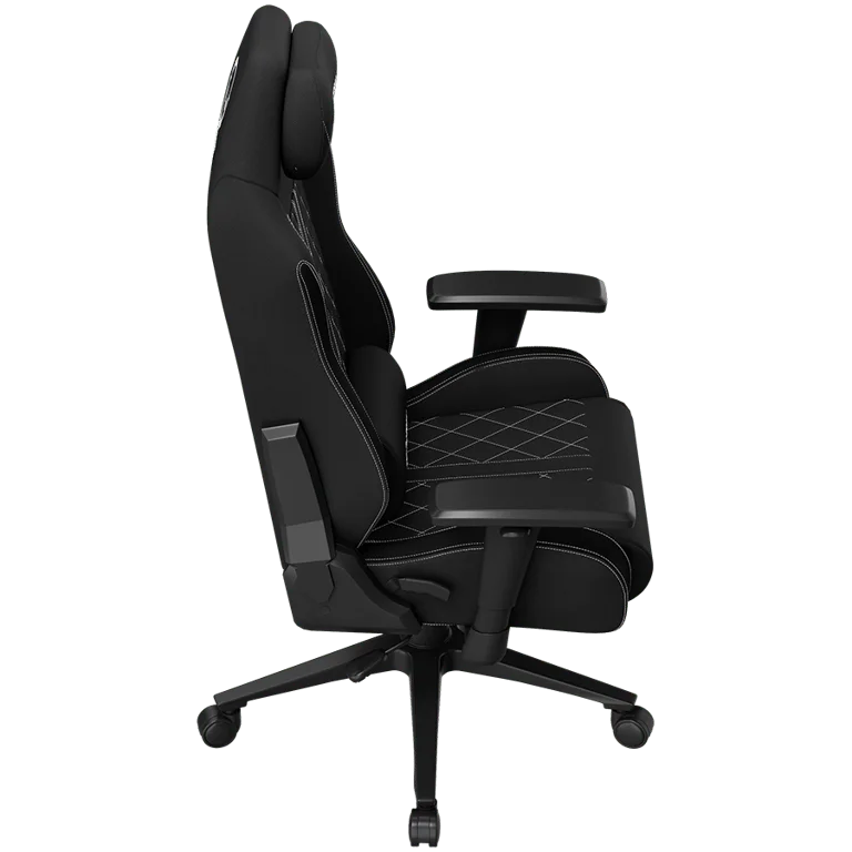 LORGAR CHA41, Ergonomic Gaming Chair Advanced, premium anti-stain fabric, Black/white