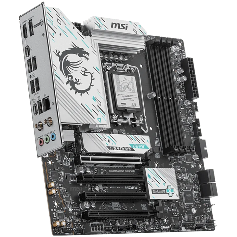 Дънна платка MSI PRO B860M GAMING PLUS WIFI, Intel B860, LGA 1851, DDR5, microATX