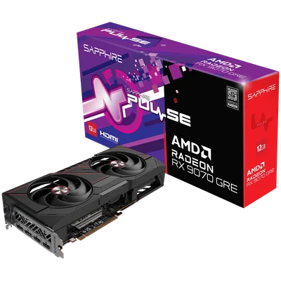 Видеокарта SAPPHIRE PULSE AMD Radeon RX 9070 GRE GAMING OC 12GB
