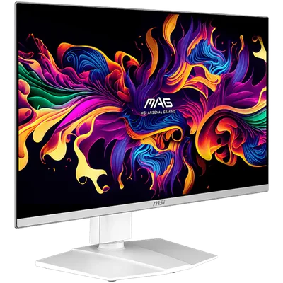 Гейминг монитор MSI – MAG 272QPW QD-OLED X28, 26.5", 280Hz, WQHD, QD-OLED, 0.03ms, бял