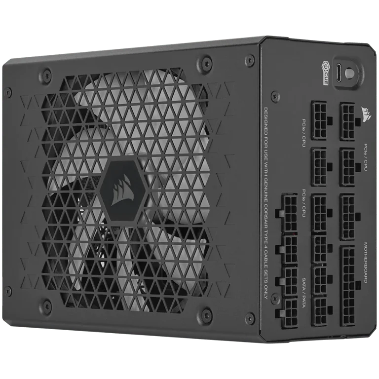 iCUE LINK HXi SHIFT Series, iCUE LINK HX1200i SHIFT, 1200 Watt, Cybenetics Platinum, Fully Modular, Power Supply, C14 Version