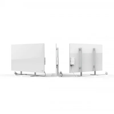 AENO Premium Eco Smart Heater, 700W, Tempered glass, Infrared+convection heating type, Plug type: Europe (E/F type), WHITE
