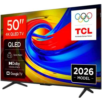 TCL 50P7L 50'' 4K HDR Dolby Vision, HDR10+ Built-in 2.4/5GHz Wi-Fi, MIMO DVB-C Pan EU