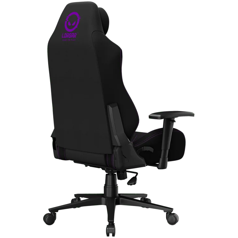 LORGAR CHA41, Ergonomic Gaming Chair Advanced, premium anti-stain fabric, Black/purple