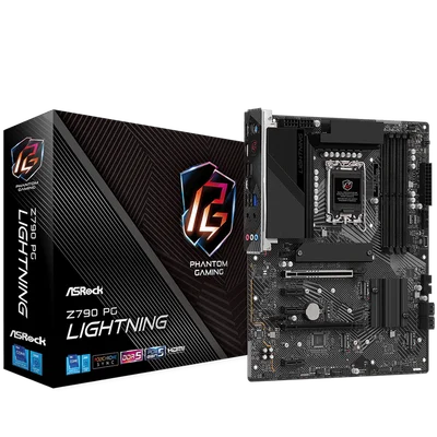 ASROCK MB Desktop Z790 PG Lightning (S1700, 4x DDR5, 1x PCIe 4.0 x16, 1x PCIe 5.0 x16, 3x PCIe 3.0 x1, 4x Hyper M.2, 4x SATA3 6.0Gb/s, RAID 0,1,5,10, 2x USB-C, 10x USB 3.2, 3x USB 2.0, 1x RJ-45 2.5GB, 1x HDMI, ATX