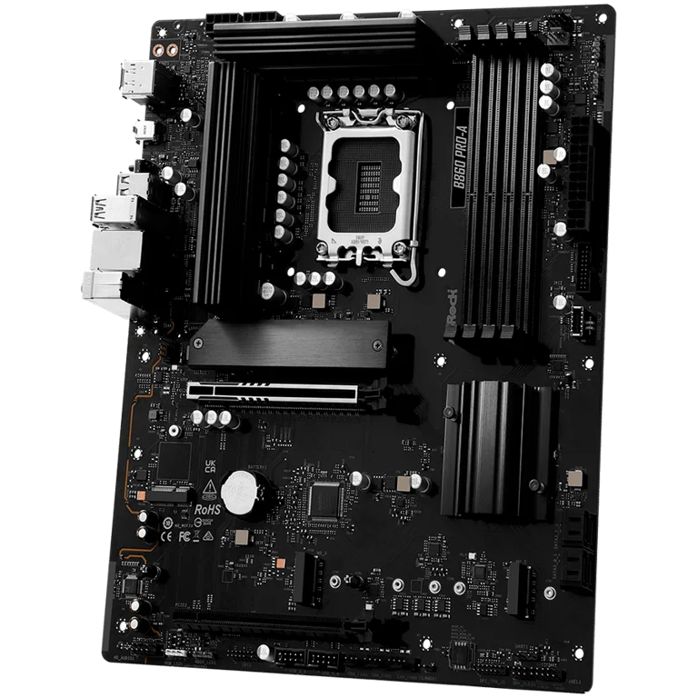 Дънна платка ASROCK B860 PRO-A 90-MXBRN0-A0UAYZ, Socket 1851, ATX, DDR5, PCIe 5.0 x16, 2.5Gb LAN