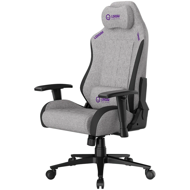 LORGAR CHA41, Ergonomic Gaming Chair Advanced, premium anti-stain fabric, Grey