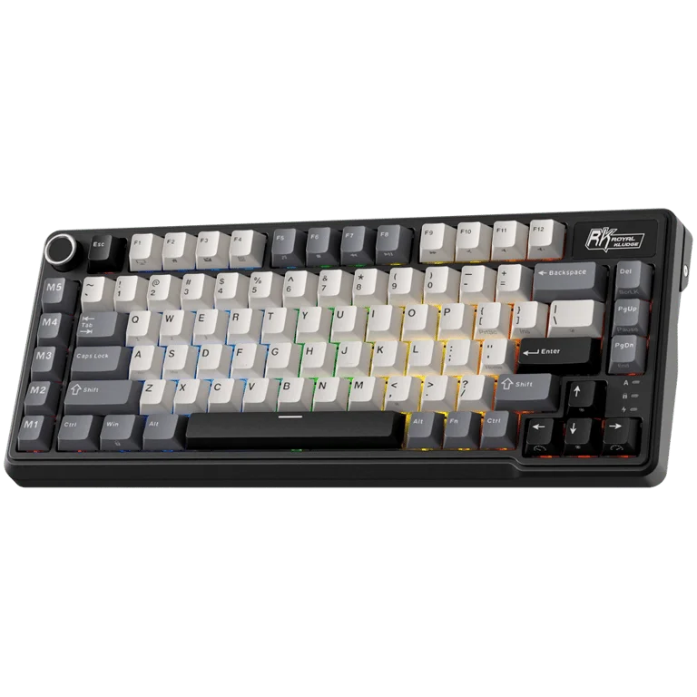 Гейминг клавиатура ROYAL KLUDGE RK L75 Knight Black Cream switch