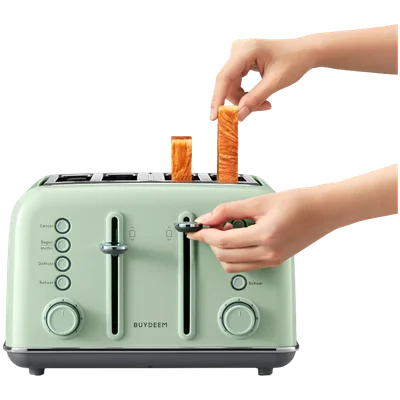 Тостер BUYDEEM DT640E, 4 филии, Cozy Greenish