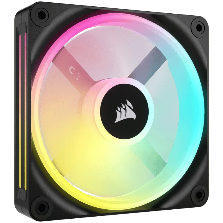 Вентилатор CORSAIR iCUE LINK QX120 RGB 120мм, Magnetic Dome, 2400 RPM, PWM, RGB LED
