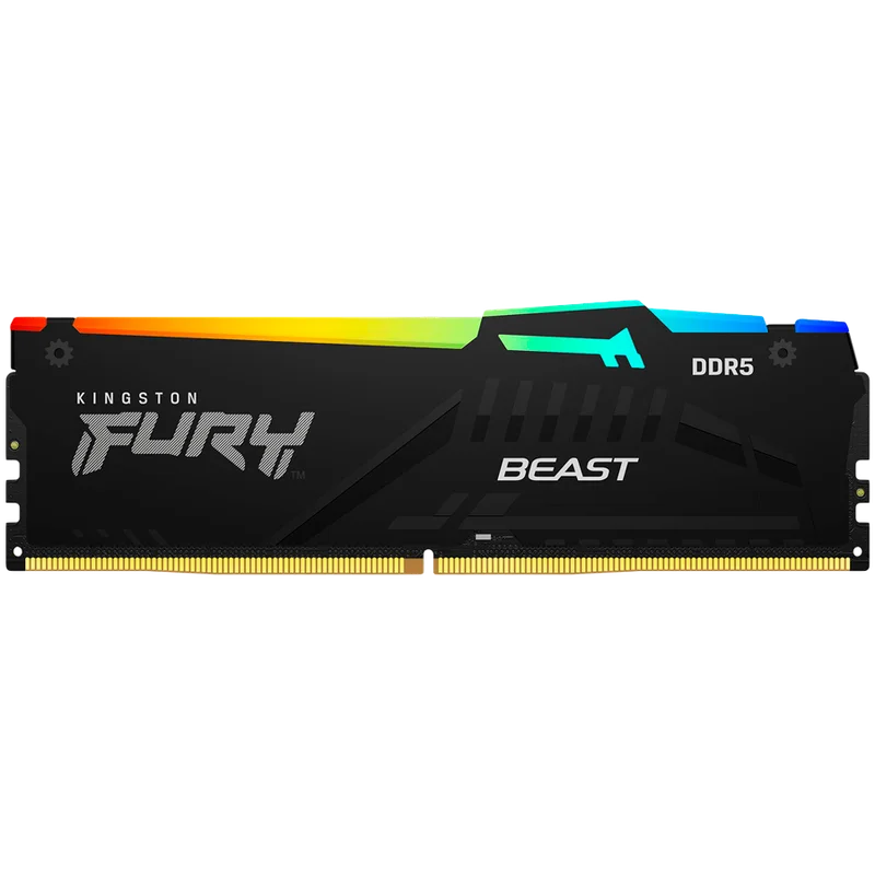 Kingston 64GB 6000MT/s DDR5 CL36 DIMM (Kit of 2) FURY Beast RGB