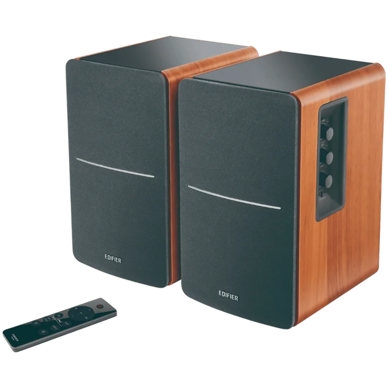 Тонколони Edifier – R1280DBs, 2.0, Bluetooth 5.1, 42W, кафяви