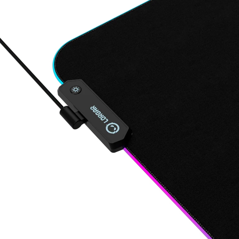 Lorgar Steller 913, Gaming mouse pad, High-speed surface, anti-slip rubber base, RGB backlight, USB connection, Lorgar WP Gameware support, size: 360mm x 300mm x 3mm, weight 0.250kg