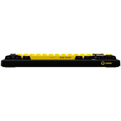 LORGAR KBP70MW, Wireless 65% Mechanical Gaming Keyboard Pro, Black/yellow, EN layout