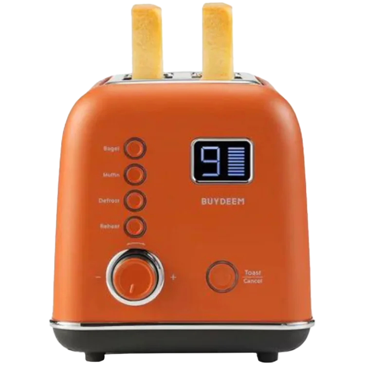 BUYDEEM 2 Slice Automatic Metal Toaster, model DT730E, color Koi Red, EU