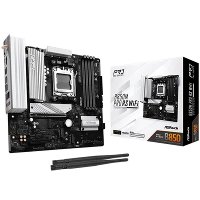 Дънна платка ASROCK B850M Pro RS WiFi Micro ATX AM5 DDR5