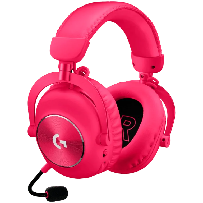 Гейминг слушалки Logitech G PRO X2 LIGHTSPEED безжични, магента