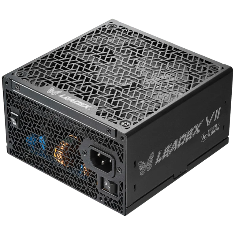 Захранващ модул SUPER FLOWER – Leadex VII XG 1000W, ATX 3.1, 80 Plus Gold, изцяло модулен, 140 мм вентилатор, черен