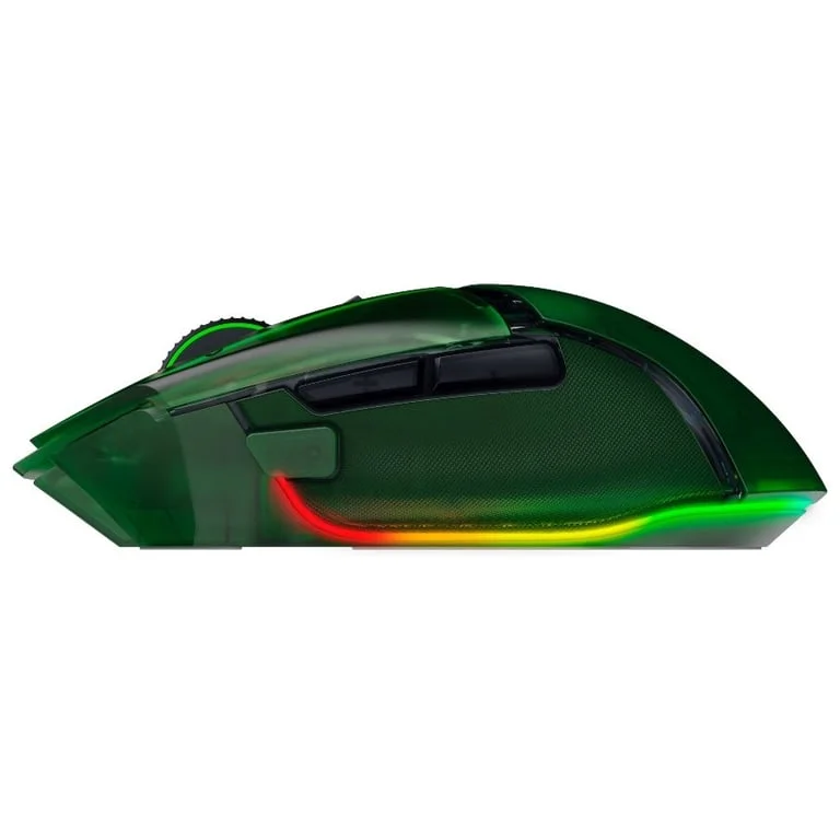 Гейминг мишка Razer Basilisk V3 Pro 35K Phantom Green Edition RZ01-05240300-R3G1 безжична, оптична, 35000 dpi, 13 програмируеми бутона, RGB, Phantom Green