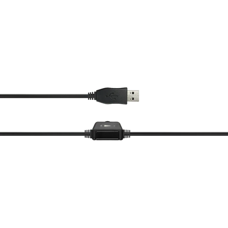 Слушалки CANYON CHSU-1 с микрофон USB 2 м Черен