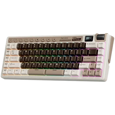 ROYAL KLUDGE RK M70 Mocha Grey Gaming Keyboard Cream switch