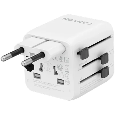 CANYON Travel Adapter OnTour One EU/UK/US/AUS White