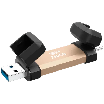 Silicon Power UC3S72 250GB, USB3.2 Gen2,DS72, Gold