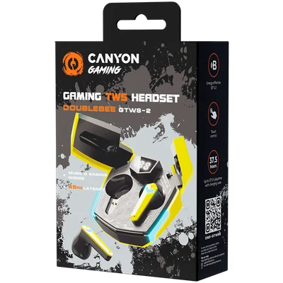 CANYON headset Doublebee GTWS-2 Gaming Yellow