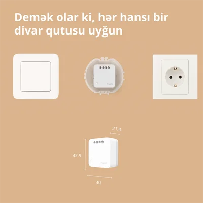 Aqara Single Switch Module T1 (No Neutral): Model No: SSM-U02; SKU: AU002GLW01
