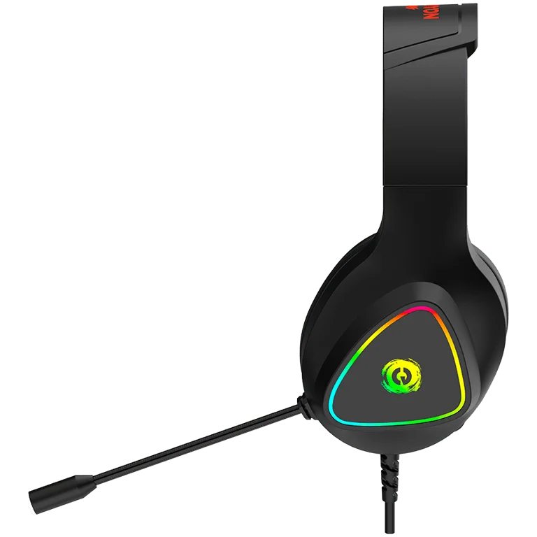 Гейминг слушалки CANYON – Shadder GH-6, 50mm драйвери, RGB подсветка, черни
