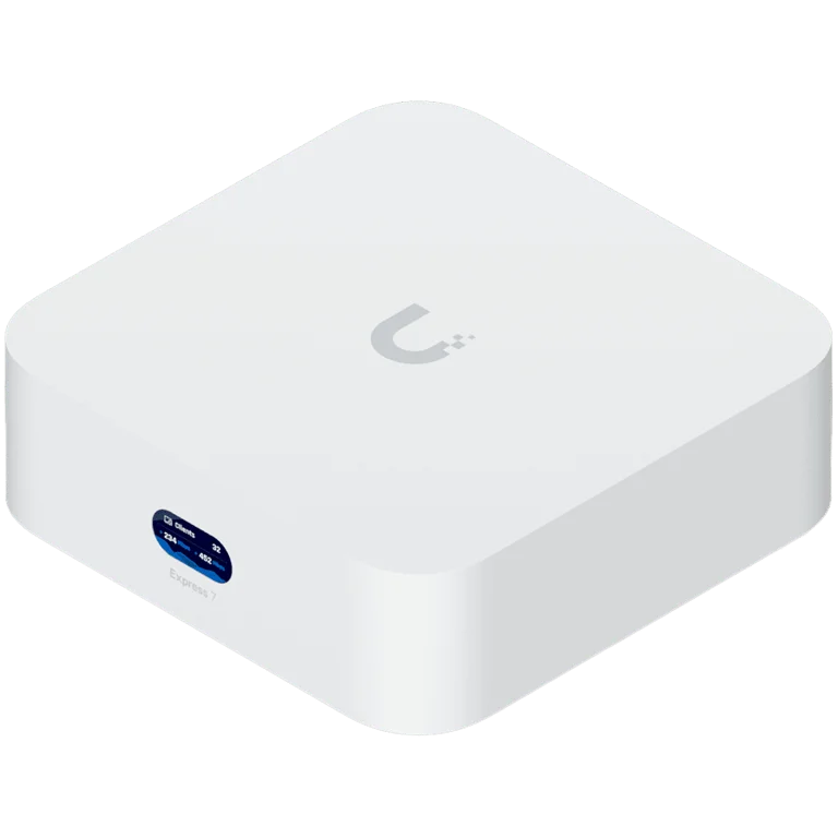 Рутер Ubiquiti UniFi Express 7 UX7, 10G Cloud Gateway, Wi-Fi 7, ARM Cortex-A53, 3GB RAM, RJ-45 WAN/LAN, бял