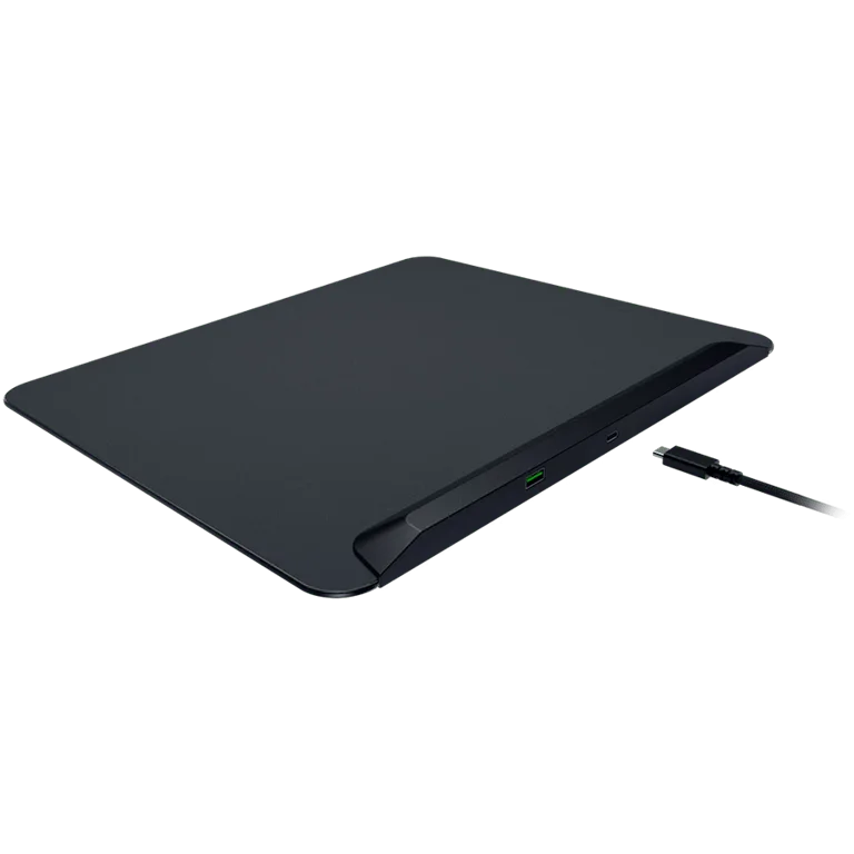 Razer Firefly V2 Pro, Fully Illuminated RGB Gaming Mouse Mat, Edge-to-Edge Backlit Design, 15-Zone Chroma Lighting, Integrated USB 2.0 Port