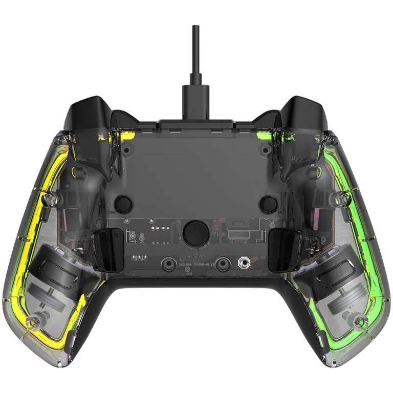 Гейминг контролер Canyon Brighter GPW-02 безжичен, Bluetooth + донгъл, прозрачен корпус